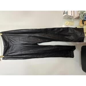 Band of the free faux leather wide leg pants